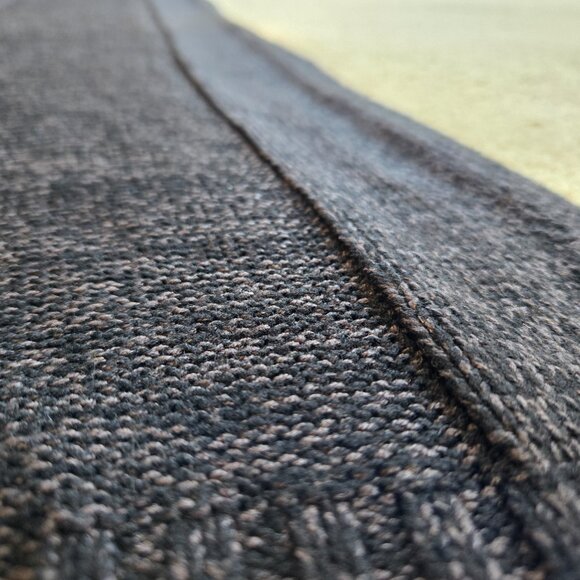 Marled Cashmere Black + Grey Scarf FLAW - Picture 6 of 15